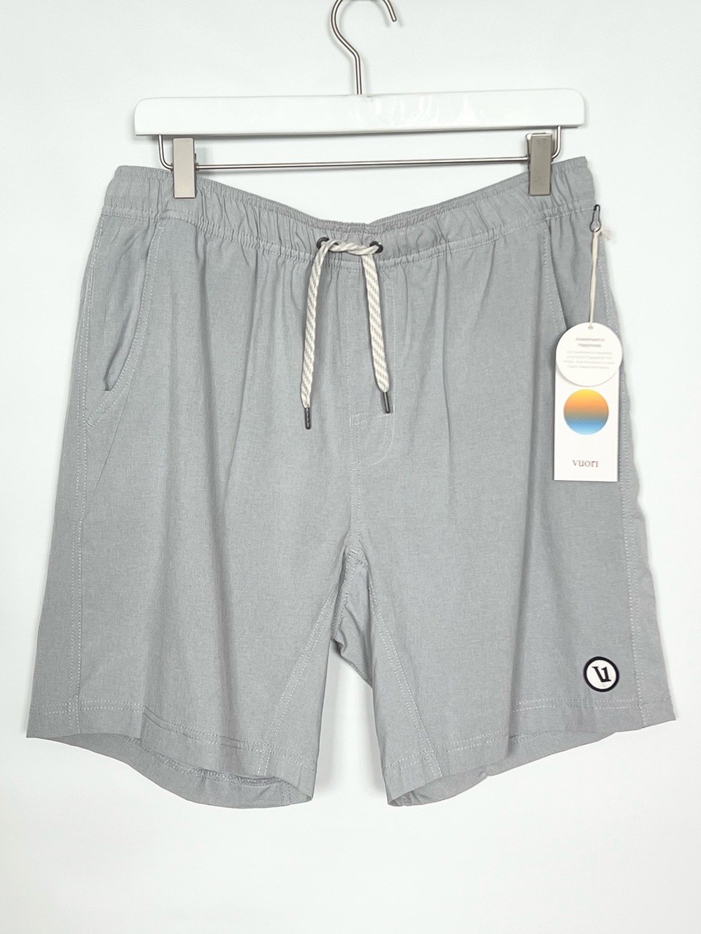 NWT Vuori Kore Short 7” Heather Gray Athletic Shorts Size Large